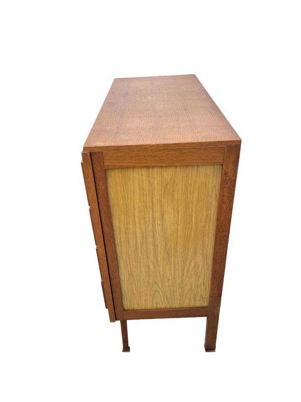 Vintage chest of drawers from the 70s with compass feet