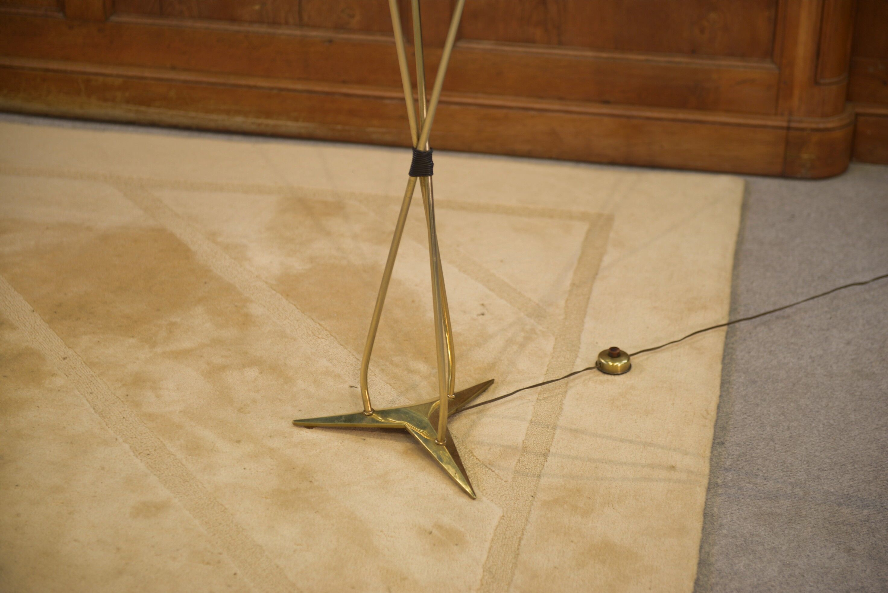 1960s design three-armed floor lamp