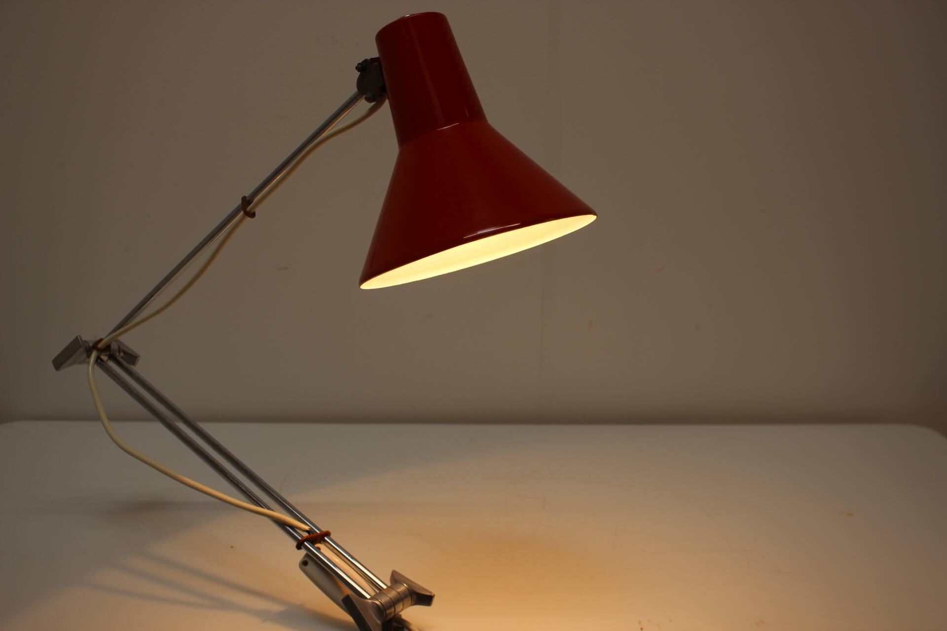 VAS FEMIPARI Adjustable Table Lamp, 1960's, Poland