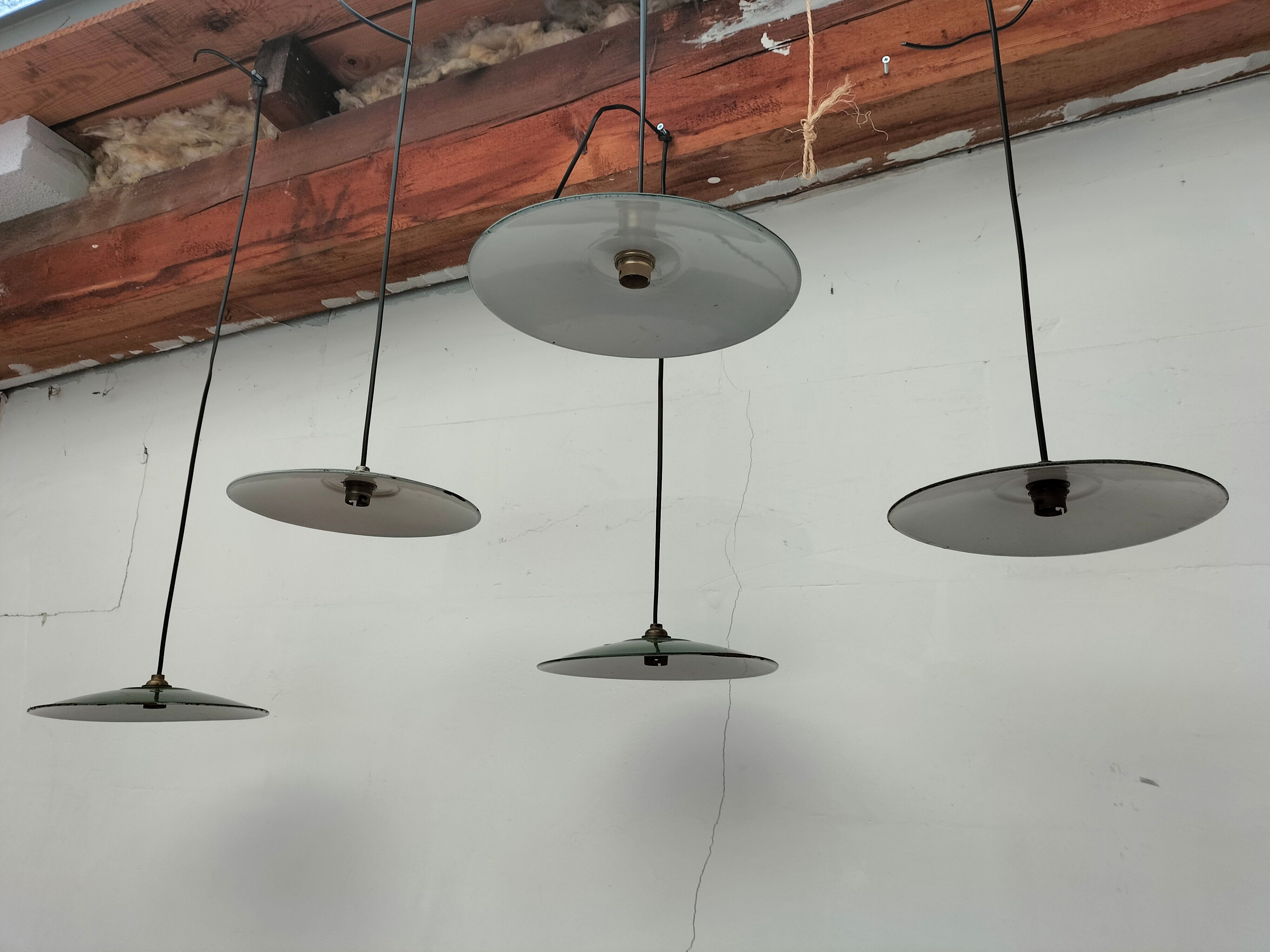 Set of antique lamps