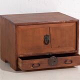 Ancient kodansu in Japanese cedar with compartments and lower drawer, early Taishō-Showa (circa 1915-1945) #24