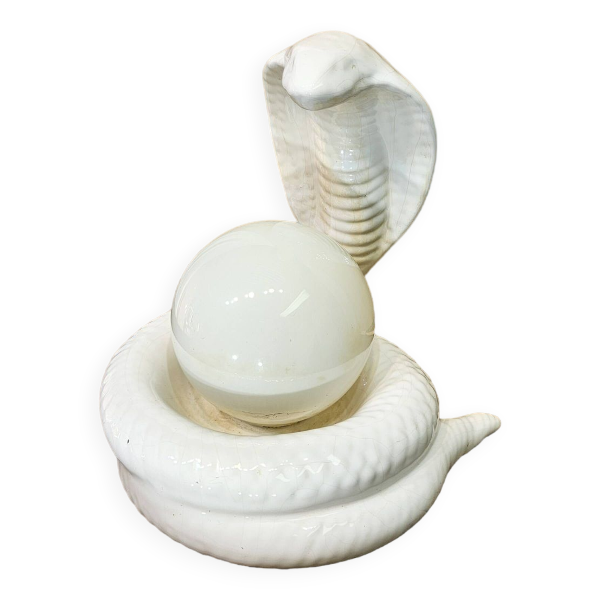 Cobra snake lamp 1970 1980 Avobin Italy