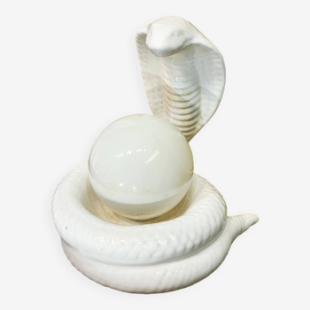 Lampe cobra snake 1970 1980 Avobin Italie