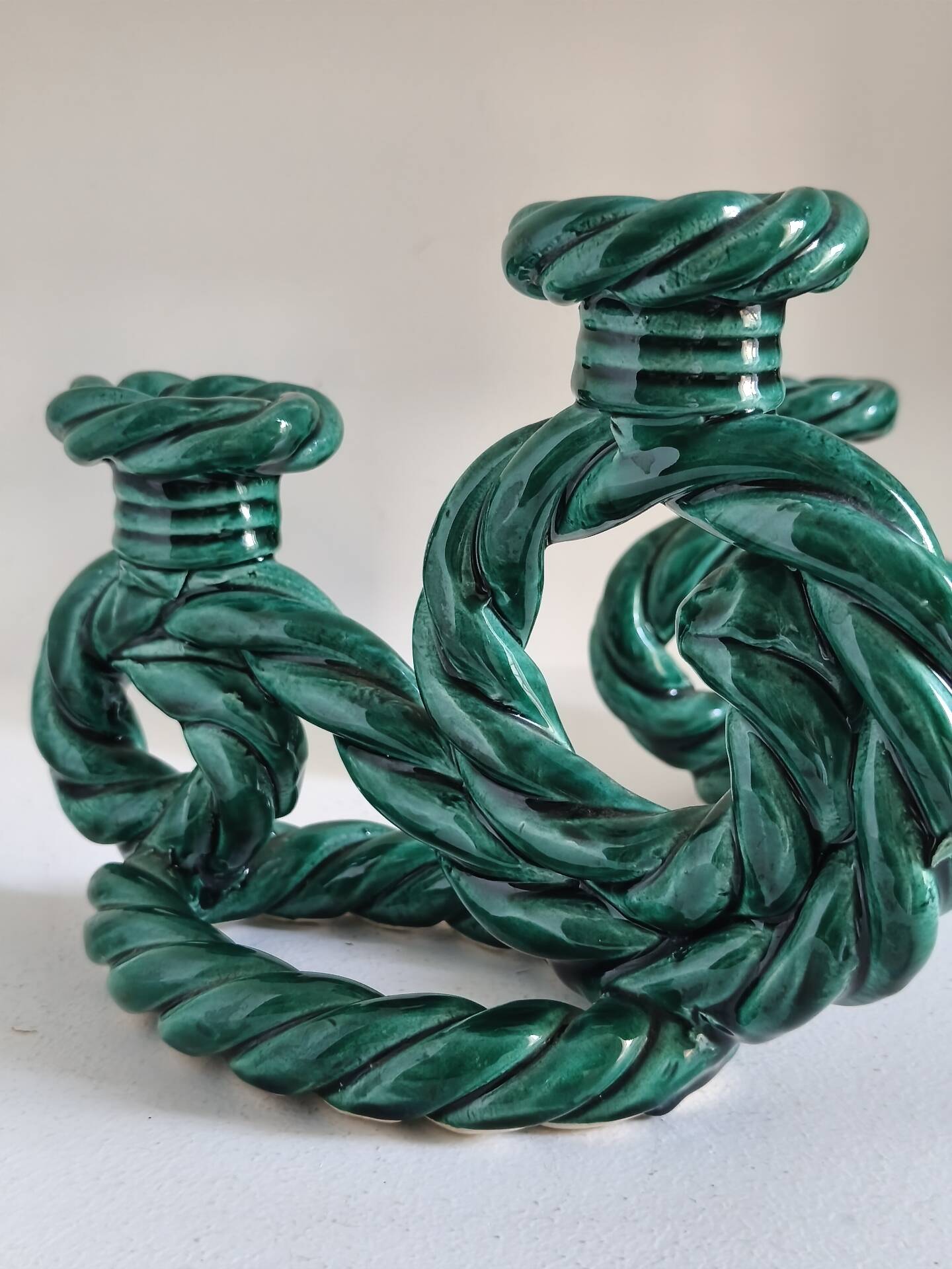 Set of 2 Vallauris candle holders