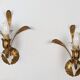 Paire appliques feuilles