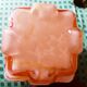 Art Deco pendant lamp in pink glass