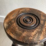 Tabouret tripode bois