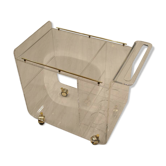 1970s Plexiglass bar trolley