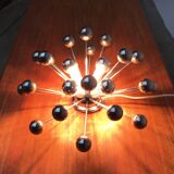 German atomic table lamp from the mid-century space age by Cosack.