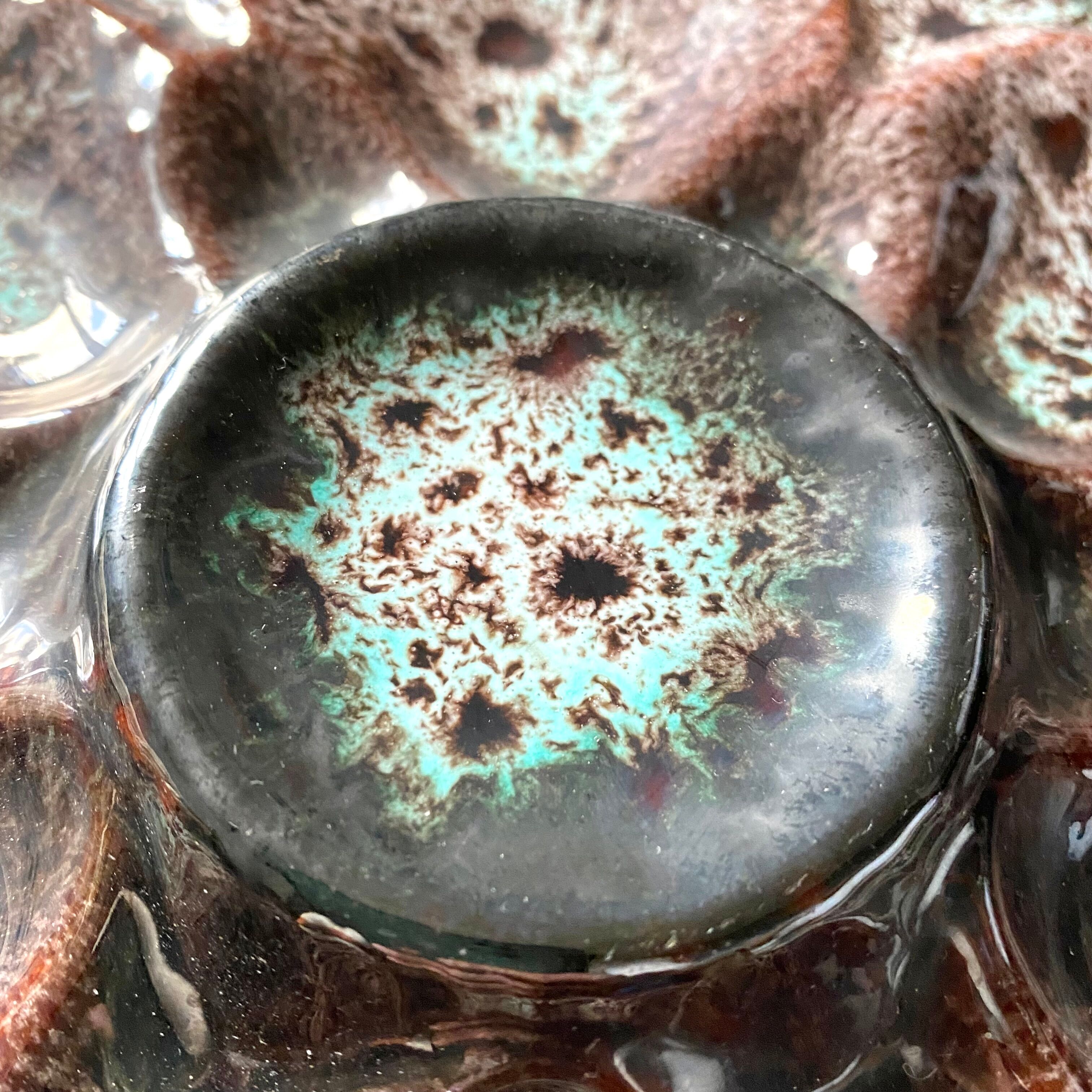 12 oyster plates Vallauris Marius Giuge