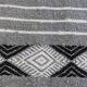 Hand-woven kilim rug in natural wool, 145x90 cm