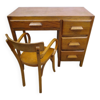 Children's desk with baumann chair