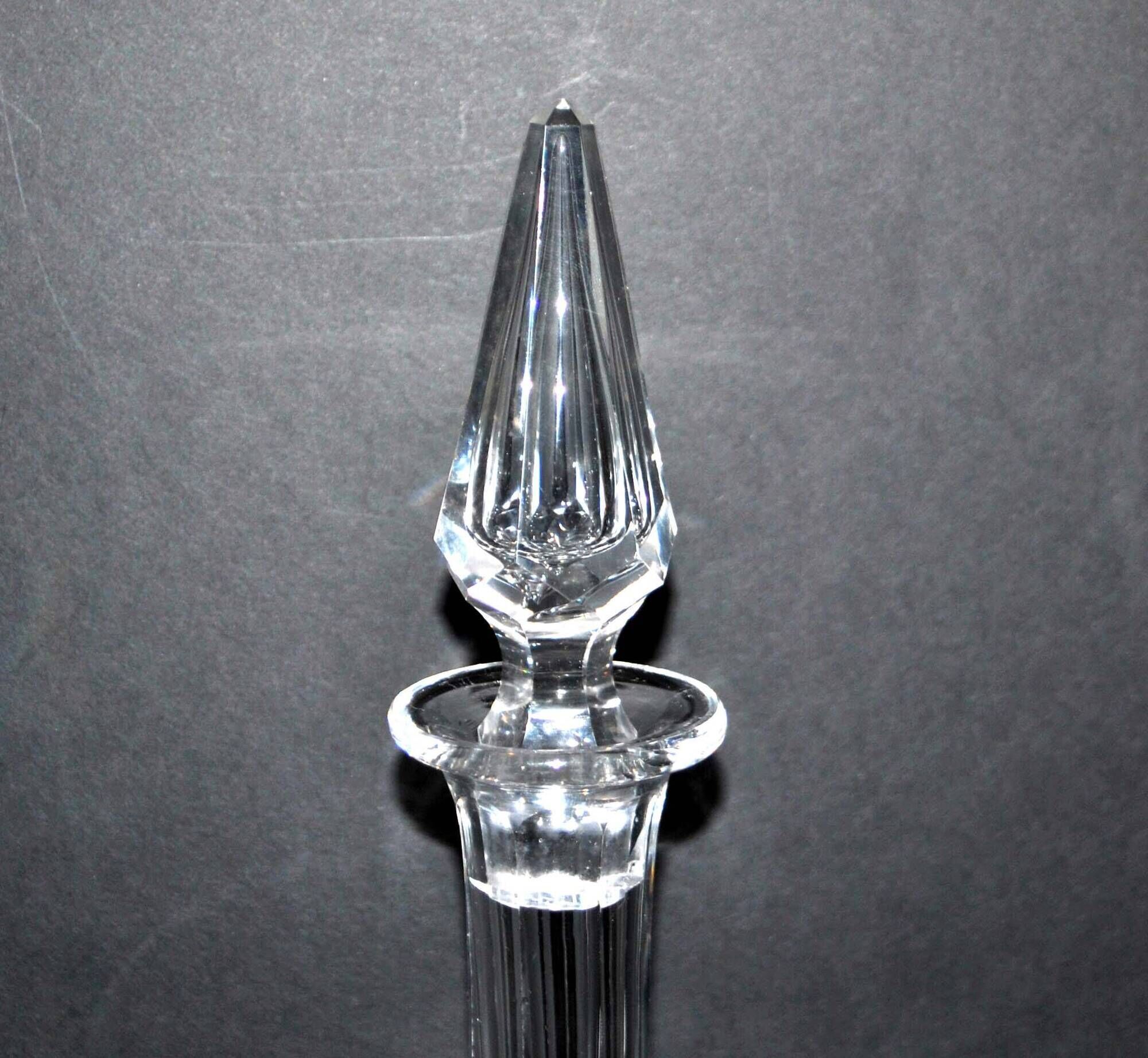 Saint-louis cut crystal carafe baccarat olive diamond bevel decoration 33 cm