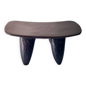 Senoufo XS N1 "headrest" stool in hand-carved wood