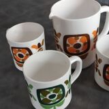 Set three mug cups And milk jar Mobil