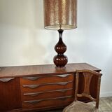 Vintage 70's glazed ceramic lamp