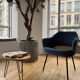 Fauteuil bleu des années 70
