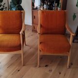 Paire de fauteuils scandinave wrenger