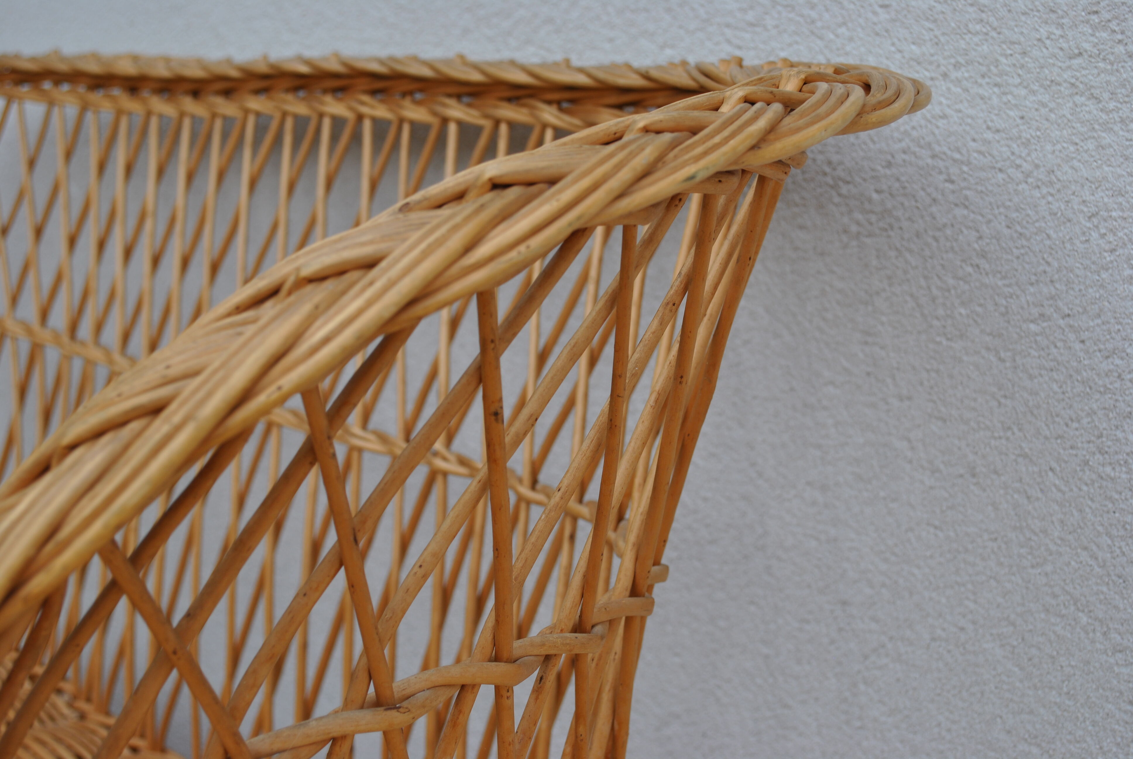 1960 wicker bench