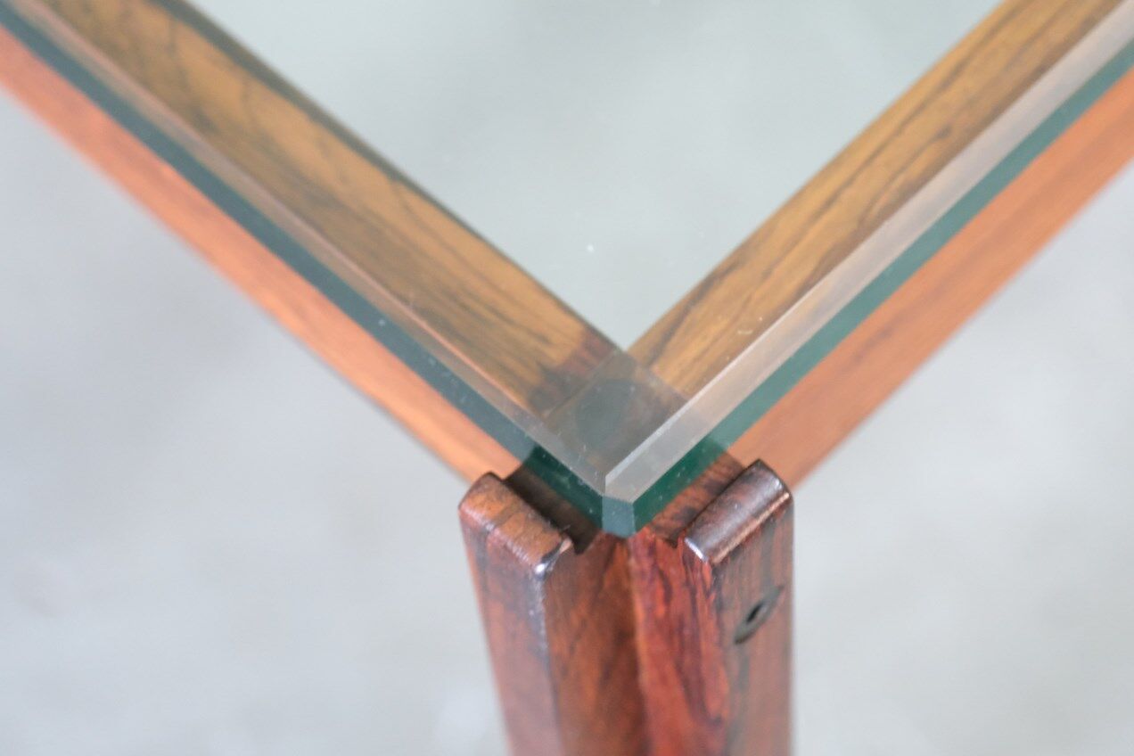 Danish Minimalist Rosewood Coffee Table, 1960s