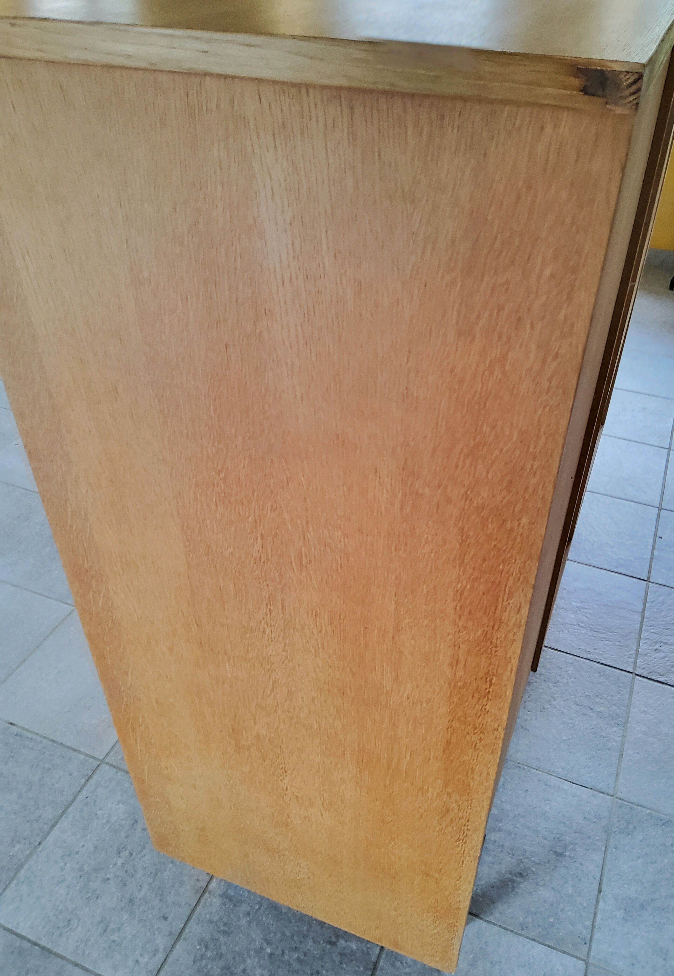 Wood and rattan cabinet