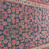 Tapis ancien Beshir afghan fait main 197x396 cm