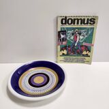 Lacquered Ceramic Dessert Plate by Antonia Campi for Richard Ginori, Italy