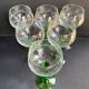 Lot de 6 verres à vin blanc d’Alsace cristal soufflé et taillé XXème