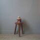 Contemporary design ceramic vase handcrafted minimalist shape brown tones
