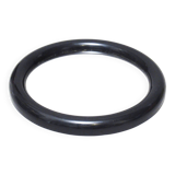 Round black plastic mirror 1970s