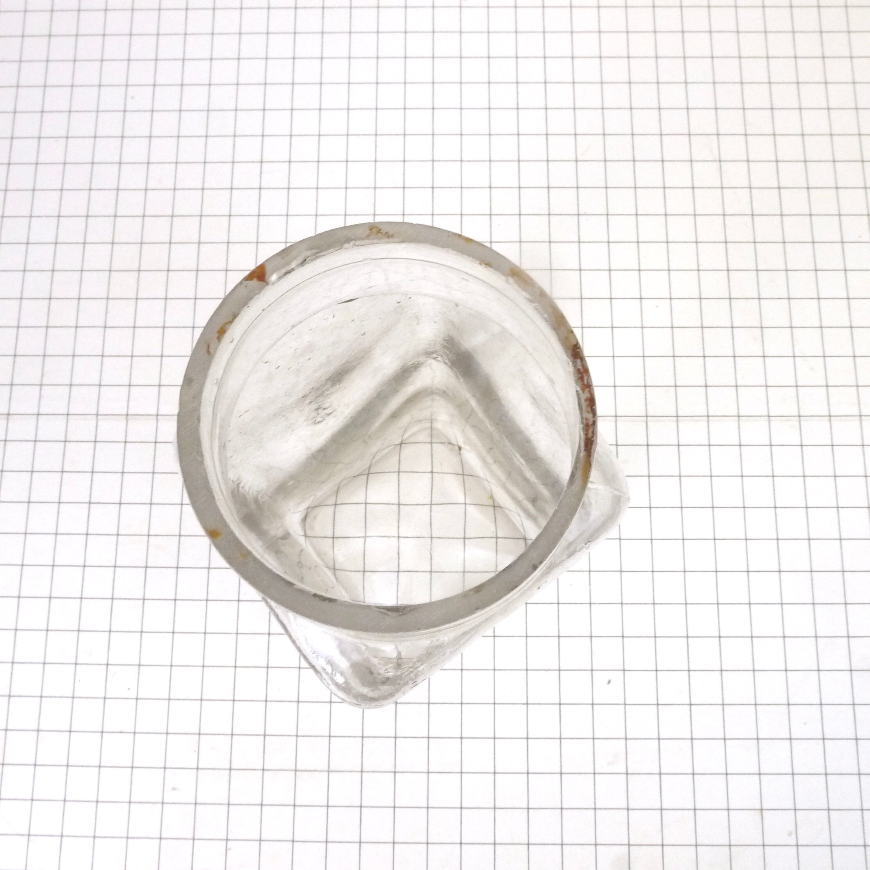 Glass vase, old pharmacy jar