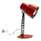 Vintage Targetti Sankey Orange Desk Lamp, Italian 70s Design