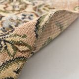 2x9 Rug For Floral Green Turkish Vintage Runner Rug, 64x279Cm SKU 24965