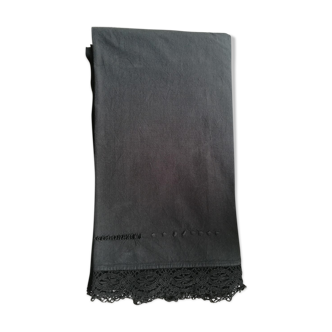 Old black tablecloth