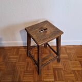 Wooden workshop stool