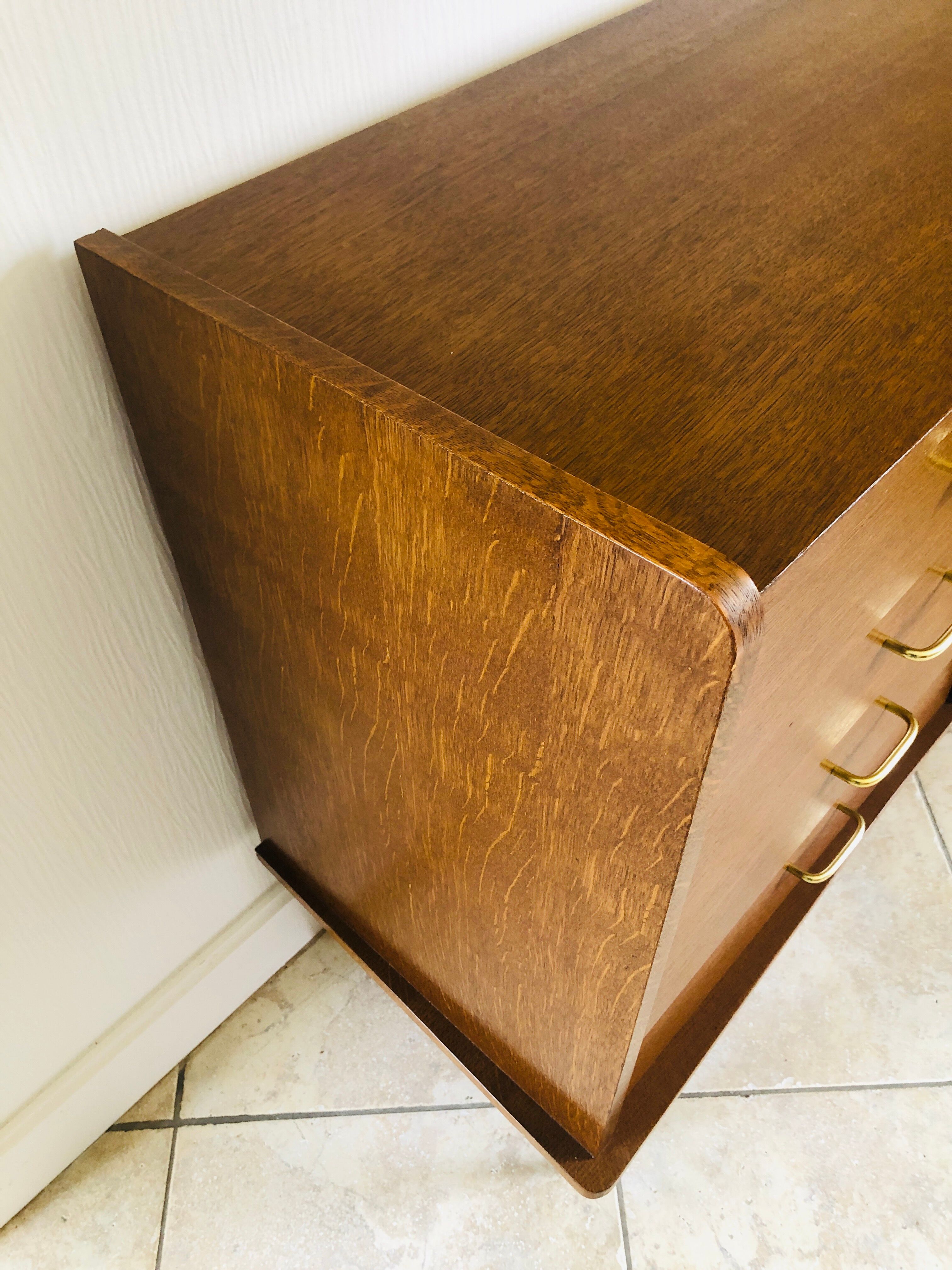 Scandinavian style dresser with 4 drawers and storage, circa 60