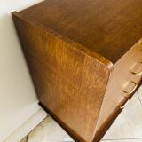 Scandinavian style dresser with 4 drawers and storage, circa 60