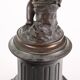 Antique candelabrum in bronze and black marble, Europe, 19th century.