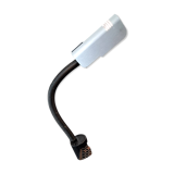 1970 Targetti Sankey workshop lamp in brushed aluminum.
