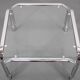1970s Italian Glass Square Coffee Table