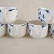 6 Digoin cups and saucers, sugar bowl and milk jug