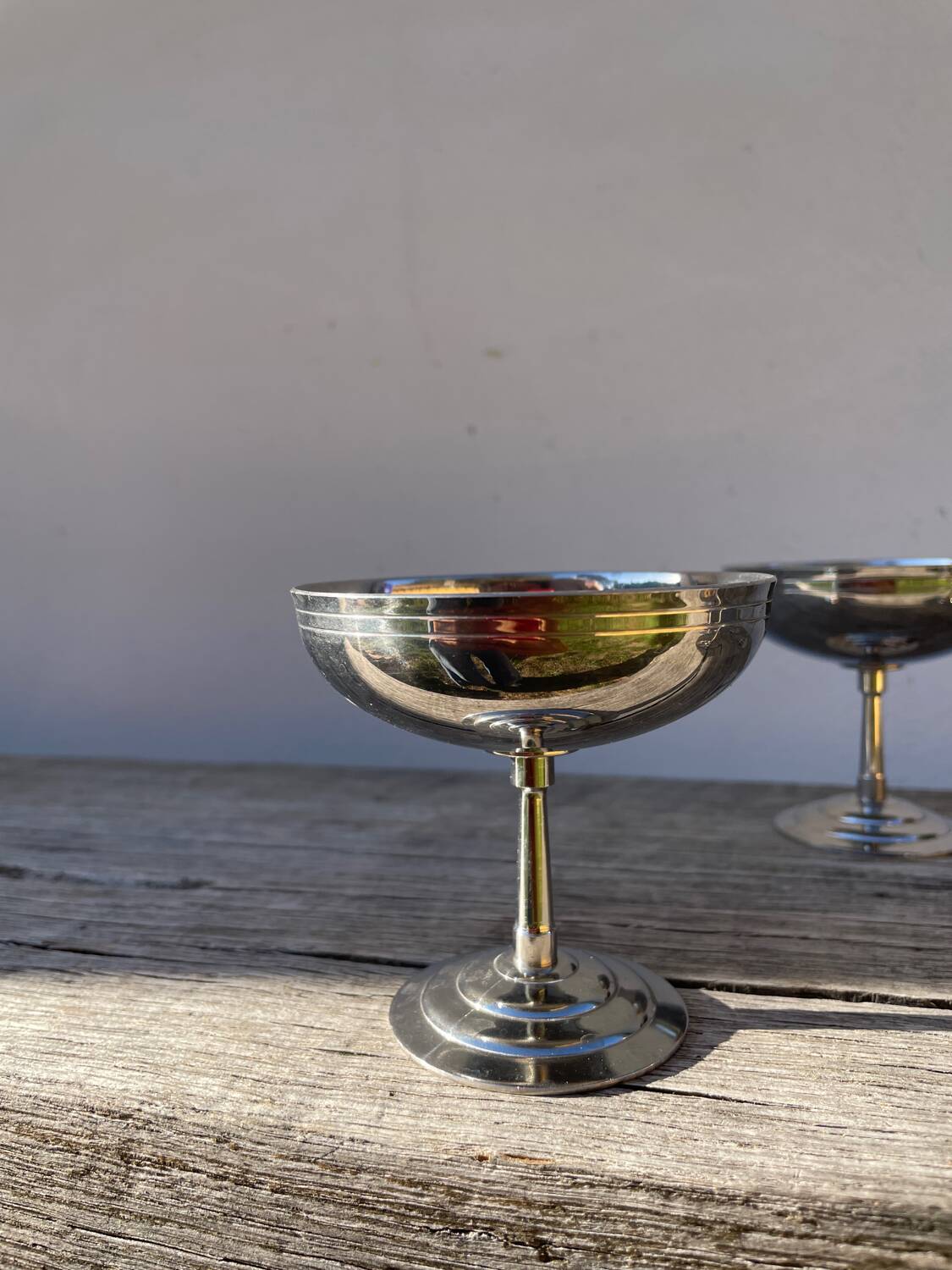 6 Rémy Letang stainless steel cups