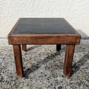 Coffee Table End Table in Elm Maison Regain 1970 Vintage