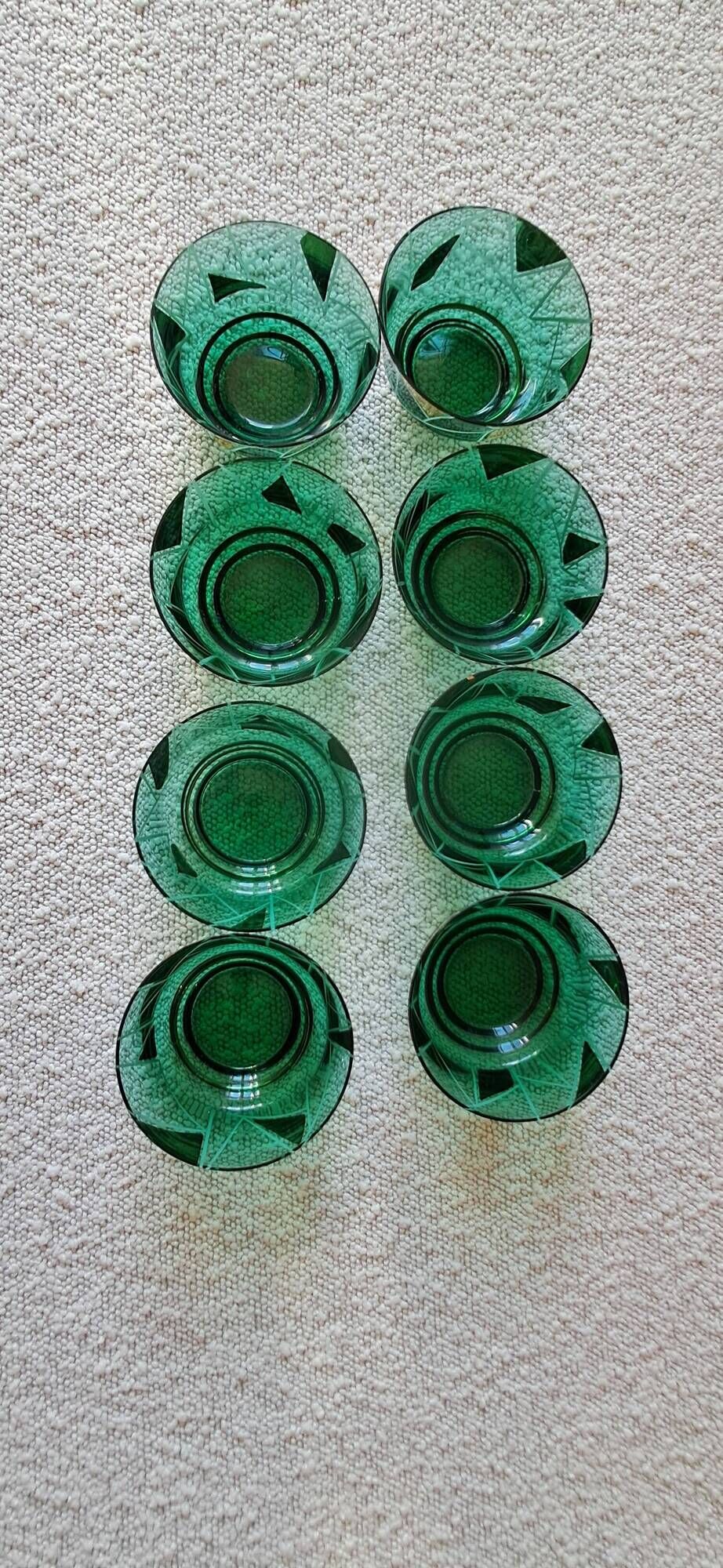Set of sorbet bowls from the 1950s.