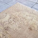 Beige Vintage Floral Carpet sku v623