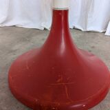Table vintage en tulipe rouge par Meblo Yougoslavie / Table à piédestal