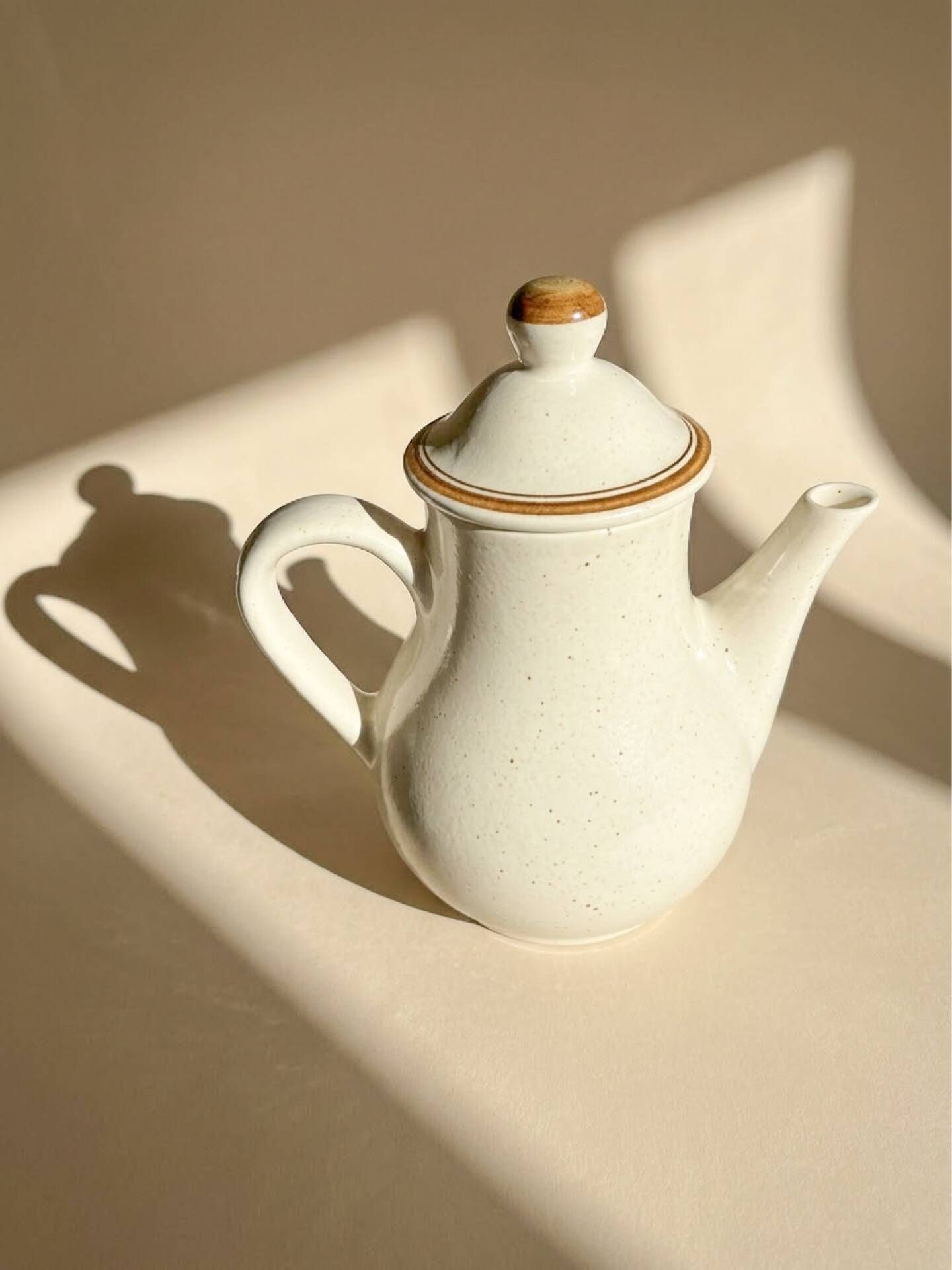 Vintage coffee service Longchamp – French earthenware, 1970s