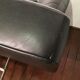 Sofa bed "Smala" vintage black leather adjustable by Pascal Mourgue for Ligne Roset