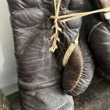 Old pair of leather boxing gloves