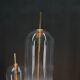 Lampadaire en roseau moderne du milieu du siècle en verre de Murano et métal par Mazzega, Italie, années 1970